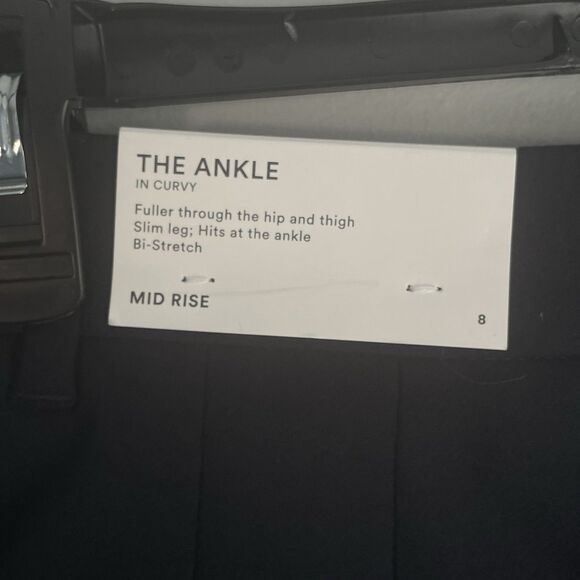 NEW Ann Taylor The Ankle Pant Curvy Fit Sz 8 Navy Blue Mid Rise Slim Stretch $89 - Picture 8 of 14